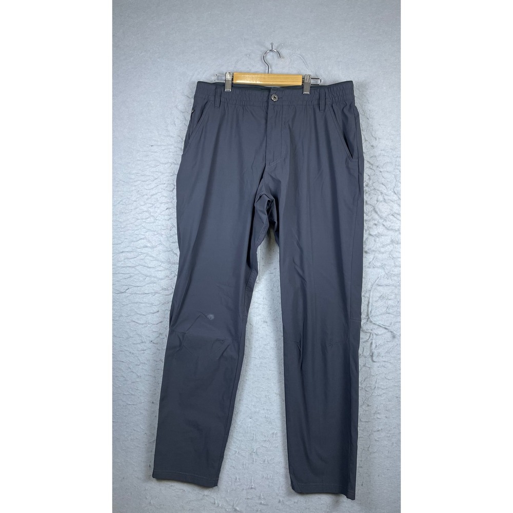 Kuhl Hiking Pants Mens 33x31 Gray Good Lightweight Articulated Outdoor Trekking